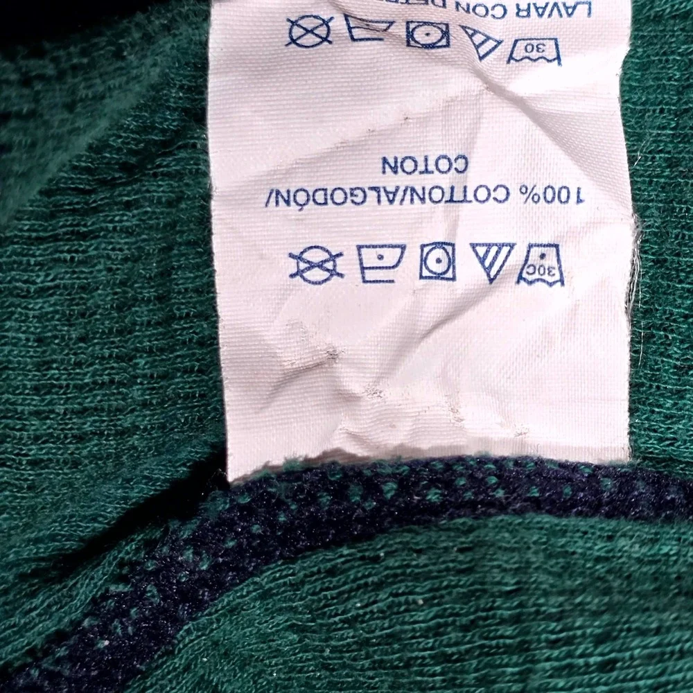 Polo Ralph Lauren Sleepwear Mens 2XL Green Plaid Thermal Long Sleeve Crest Logo